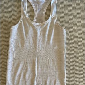 LULULEMON WHITE SWIFTLY TECH TANK TOP!